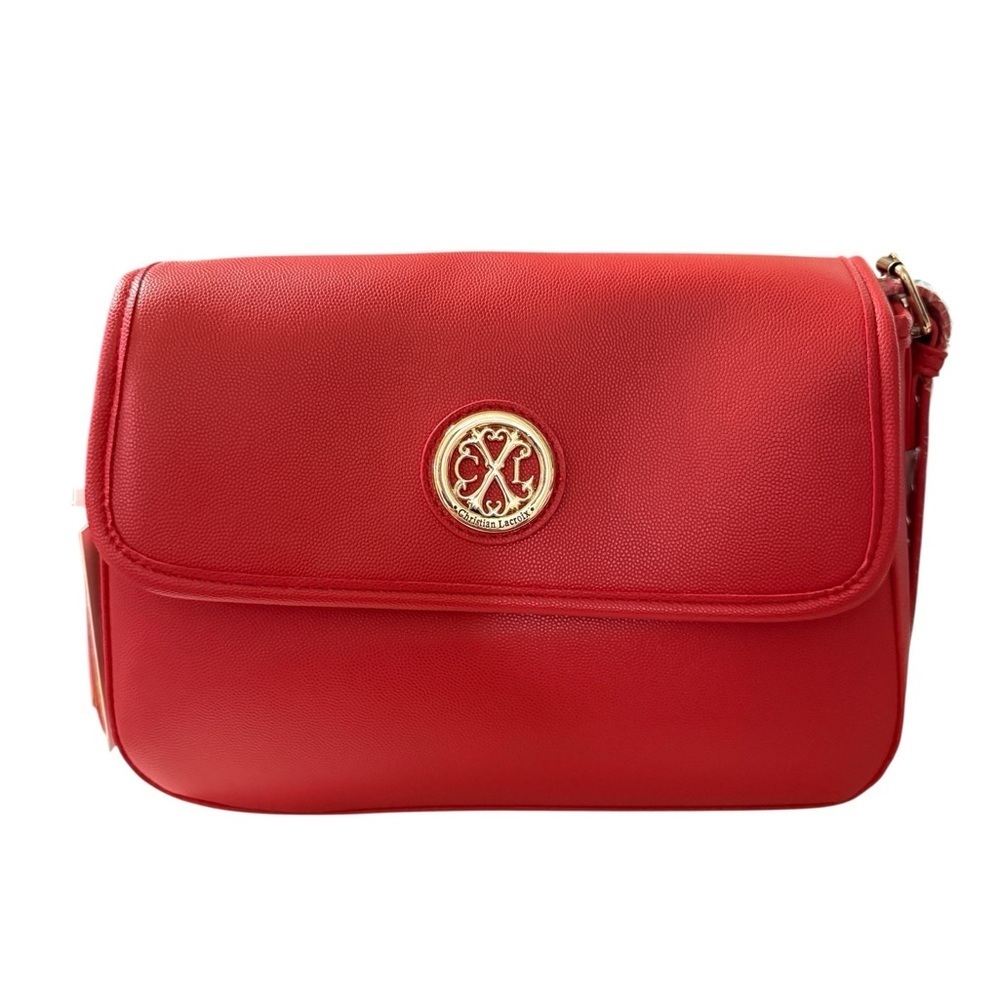 Christian Lacroix Karen Caviar Shoulder Bag – Red